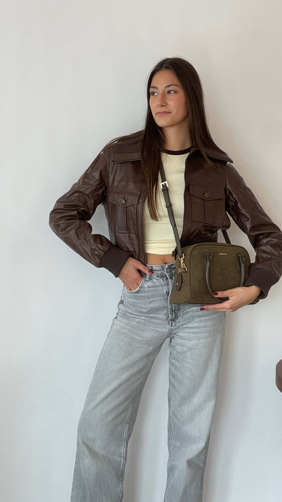 Borsa a tracolla DIANA   - VERDE