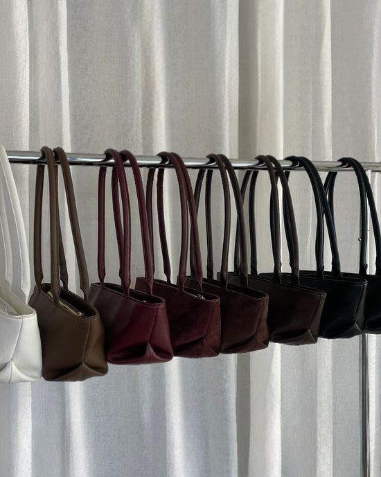 JAY SUEDE Shoulder Bag - MOCHA