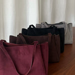 Borsa a spalla IVORY SUEDE - TAUPE