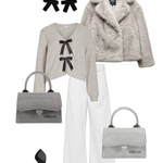 Bolso mini PAIGE MINI LE - PLATEADO
