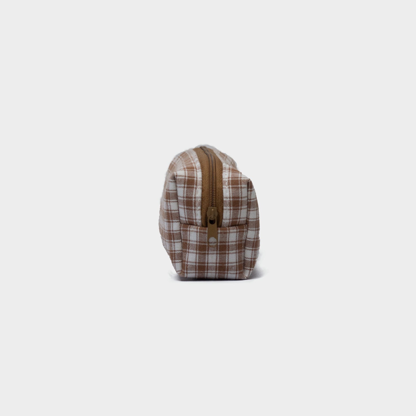 Checkered pencil case - BEIGE