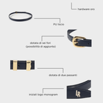 Belt LABEL ROSE - DEEP BLUE