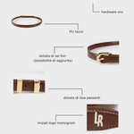 Belt LABEL ROSE - CHOCOLATE