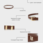 Belt LABEL ROSE - CHOCOLATE
