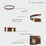 Belt LABEL ROSE - CHOCOLATE