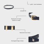 Belt LABEL ROSE - DEEP BLUE