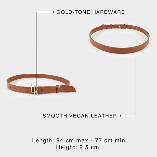 Label Rose Belt MEDIUM - LEATHER