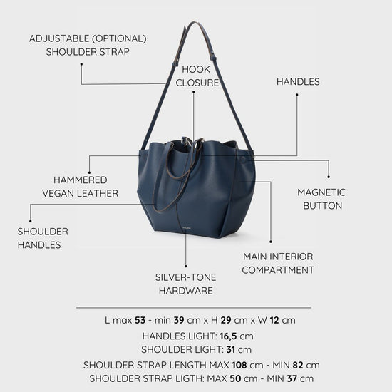 Borsa a spalla SCARLETT BIG - BLU NOTTE