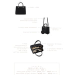 Borsa a mano MARGOT BIG CANVAS LE - BLACK SILVER