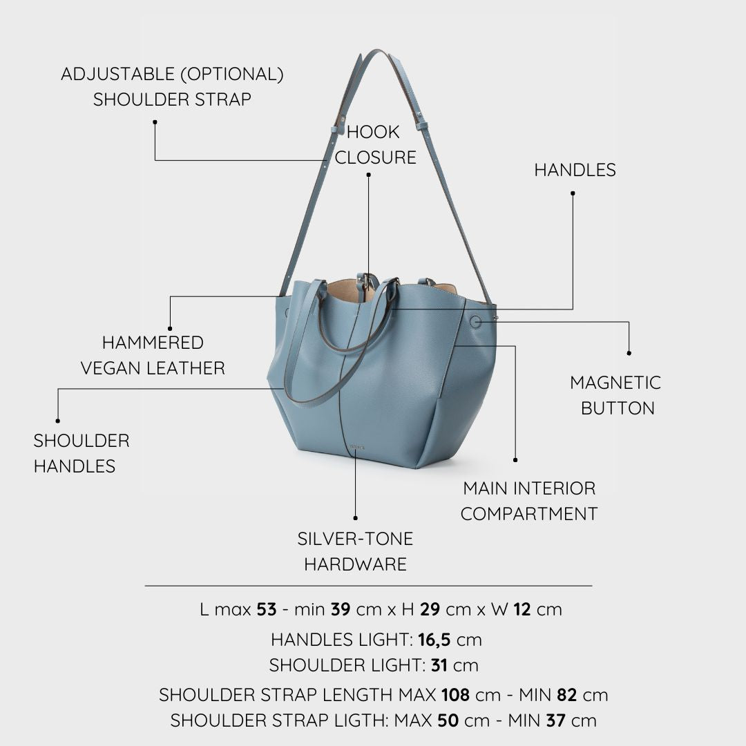 Borsa a spalla SCARLETT BIG - CELESTE
