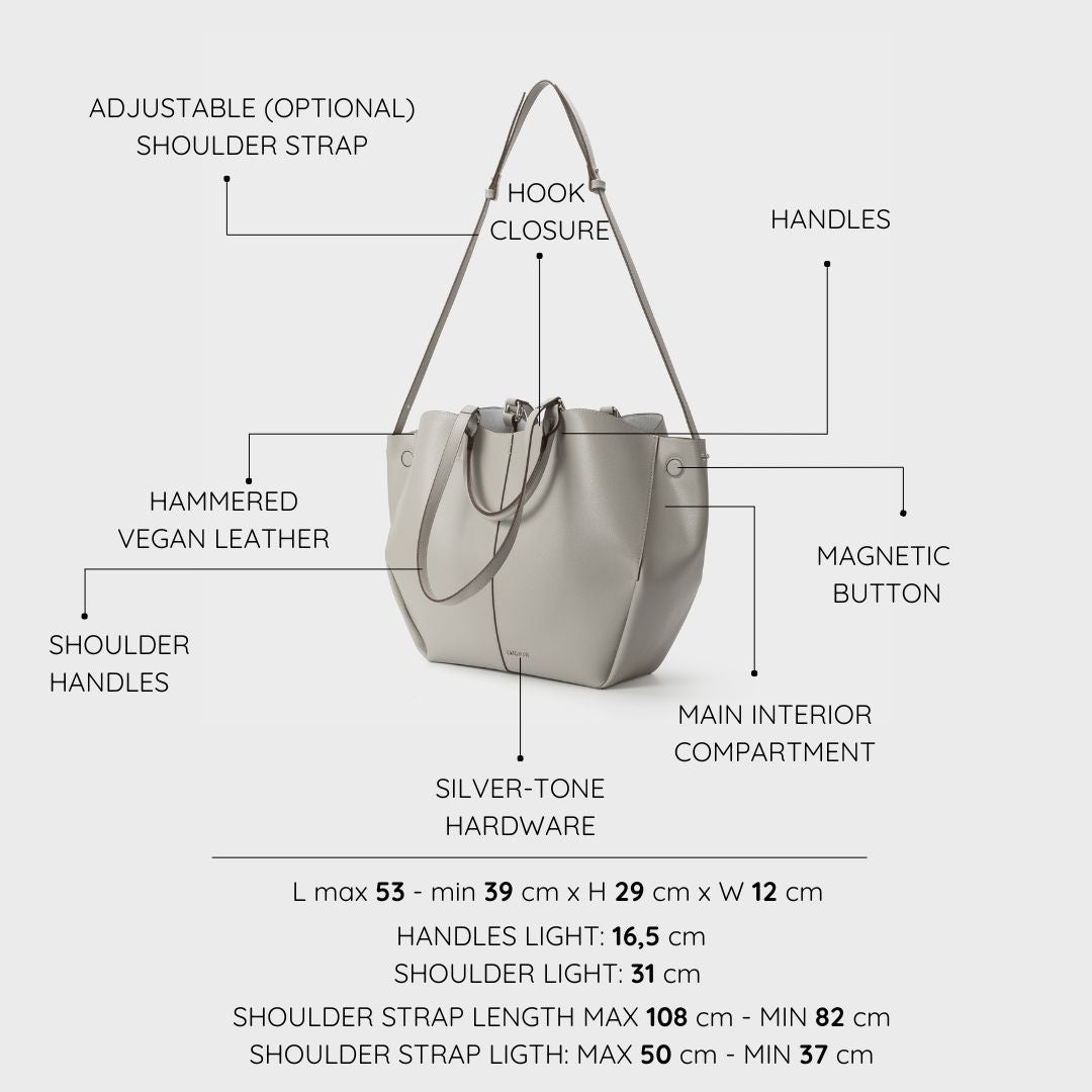 Borsa a spalla SCARLETT BIG - GRIGIO