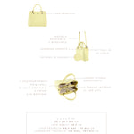 Borsa a mano MARGOT BIG CANVAS LE - LEMON YELLOW