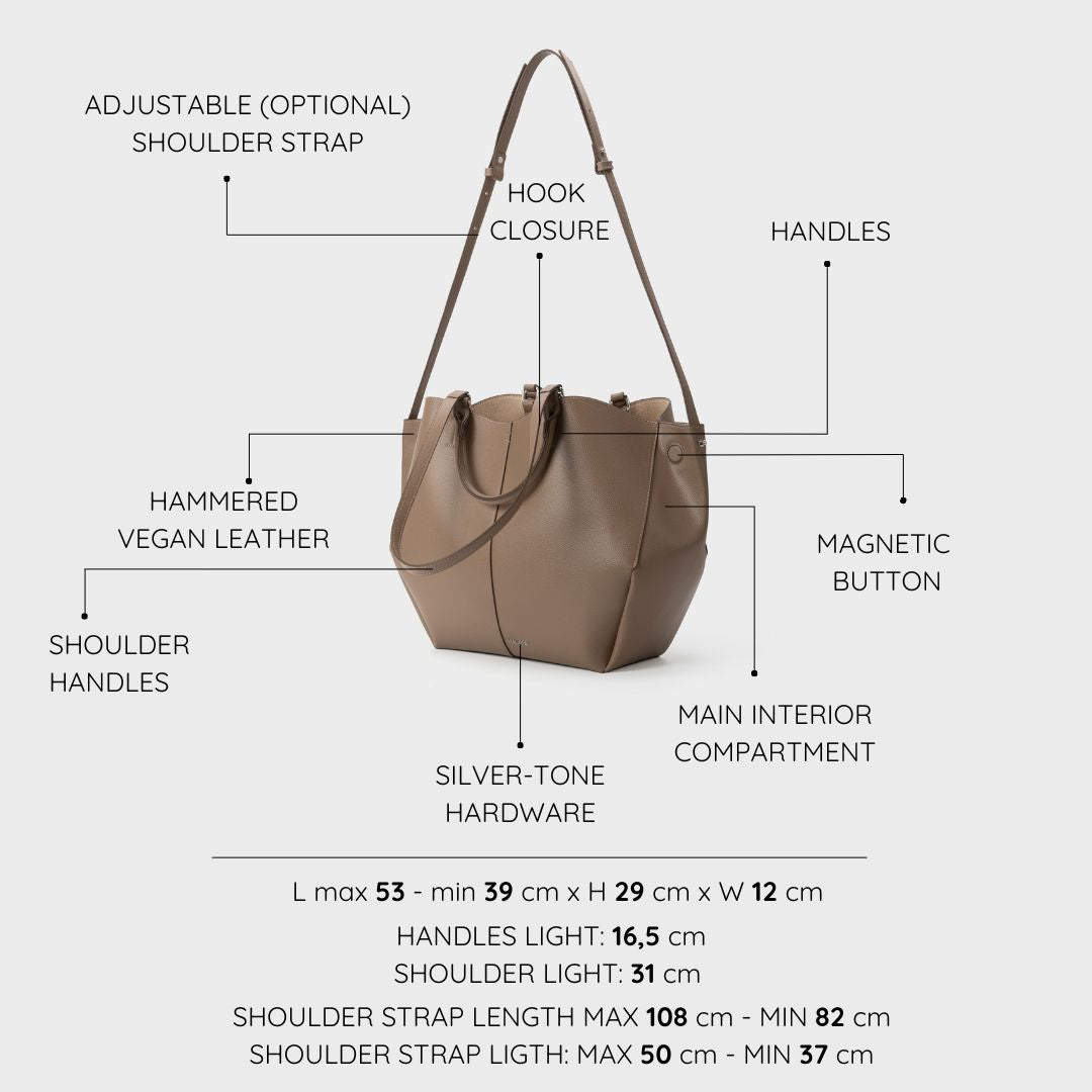 Borsa a spalla SCARLETT BIG - TAUPE