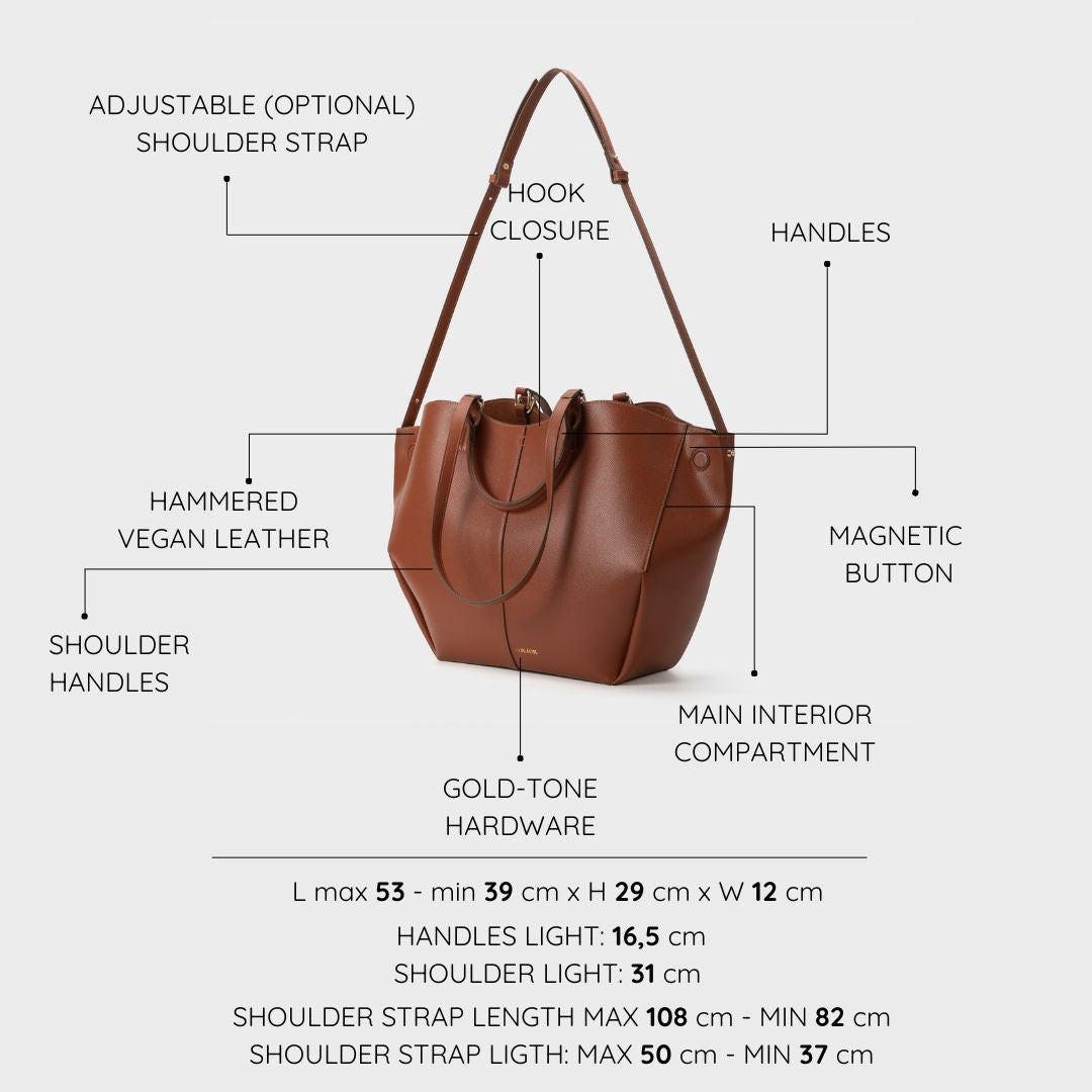 Borsa a spalla SCARLETT BIG - CUOIO