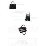 Borsa a mano MARGOT BIG CANVAS LE - BLACK SILVER