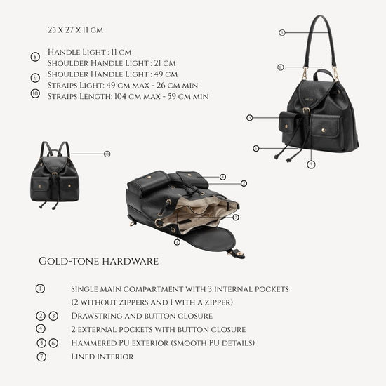 Zaino BAGPACK - BLACK GOLD