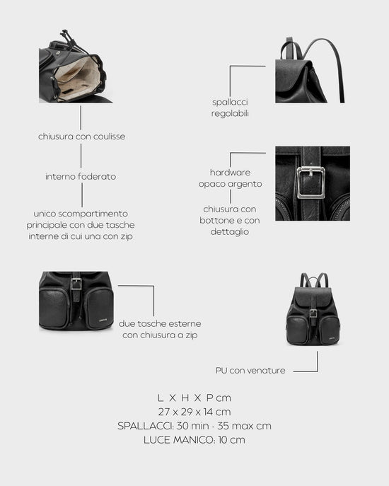 Mochila SUMMER BACKPACK - BLACK SILVER