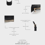 LILLIAN Shoulder Bag - BLACK