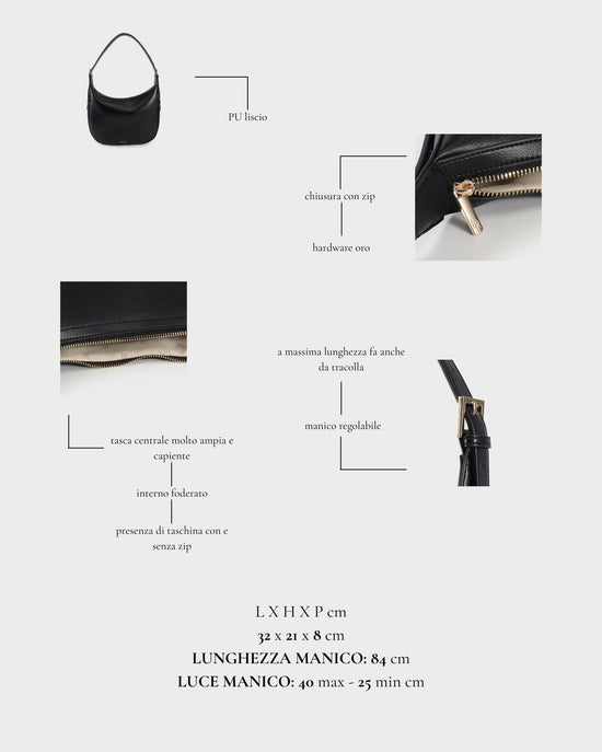Borsa a spalla LILLIAN - BLACK