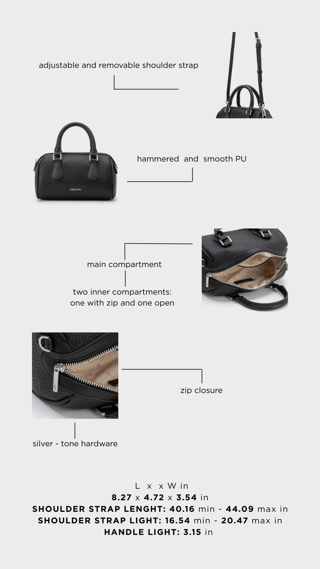 Borsa a mano BLINKY - BLACK