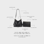 Borsa a spalla BROOKE - BLACK GOLD