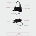 Borsa a spalla LIVIA - BLACK GOLD