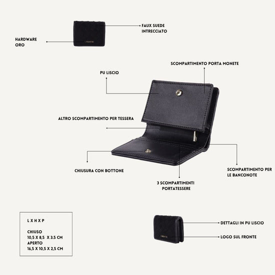 MEGAN SIMILSUEDE MATCHING SET - BLACK GOLD