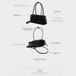 Borsa a spalla LIVIA - BLACK GOLD