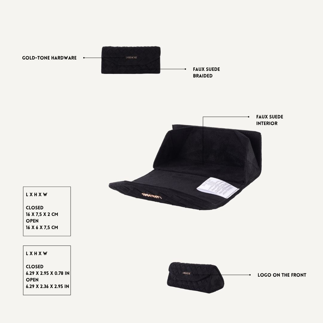MEGAN FAUX SUEDE MATCHING SET - BLACK GOLD