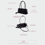 Borsa a spalla LIVIA - BLACK GOLD