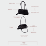 Borsa a spalla LIVIA - BLACK SILVER