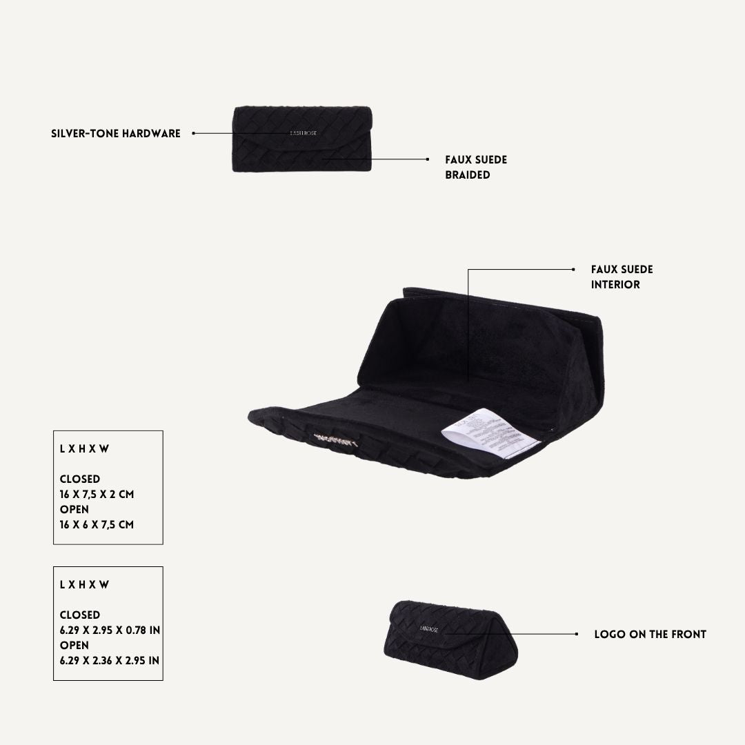 MEGAN SIMILSUEDE MATCHING SET - BLACK SILVER