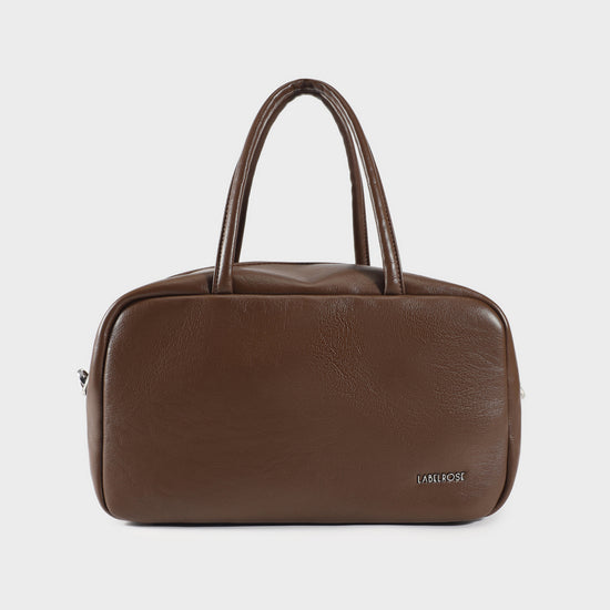Bolso estilo baúl BLAKE BIG - BROWN