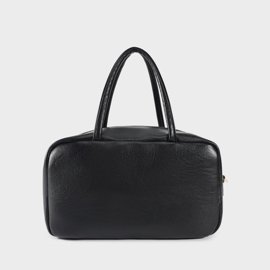 Bolso estilo satchel BLAKE BIG - NEGRO DORADO
