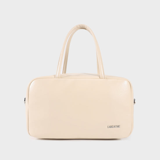 Bolso estilo baúl BLAKE BIG - BLANCO POLVO