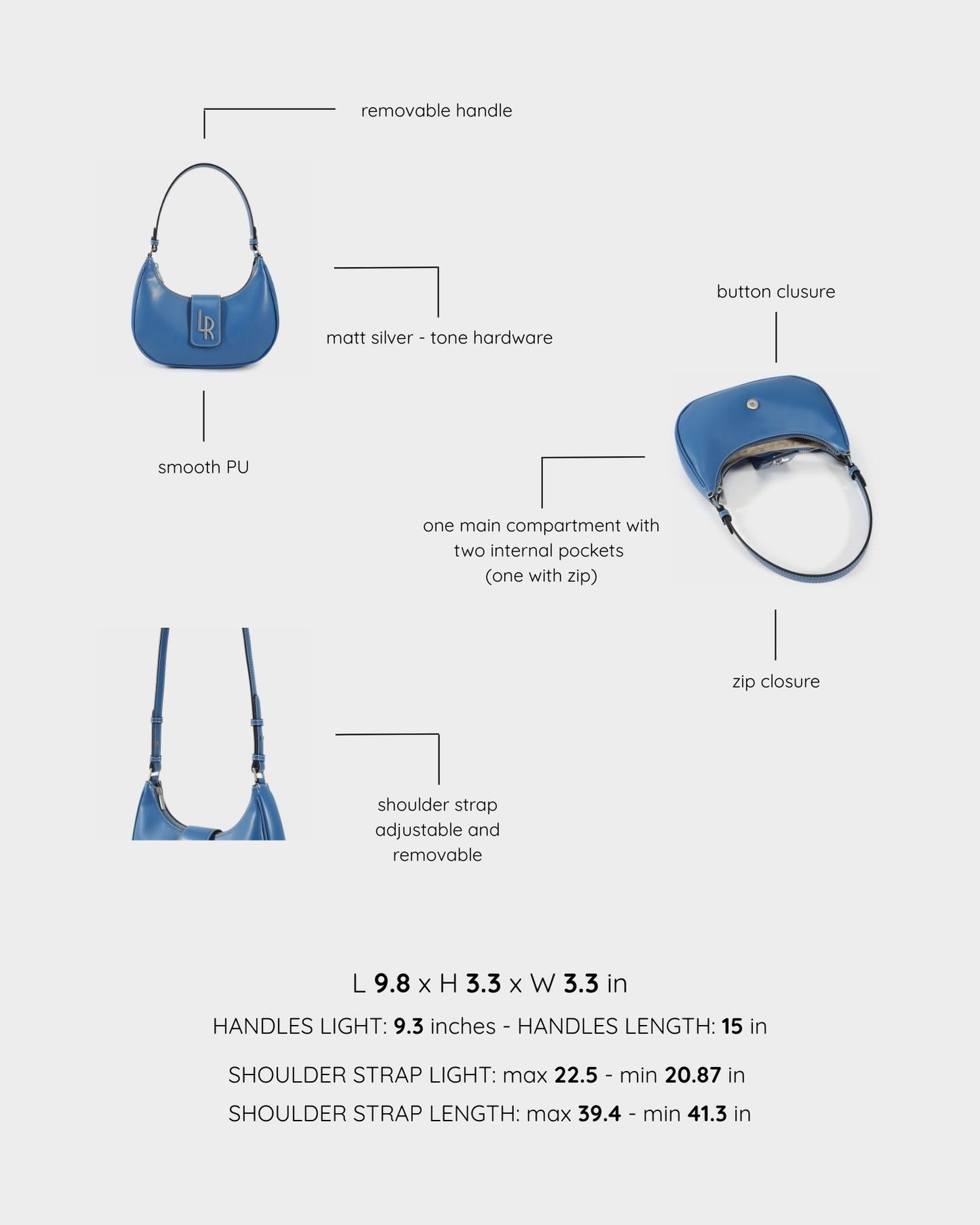 Borsa a spalla BEA - BLUETTE