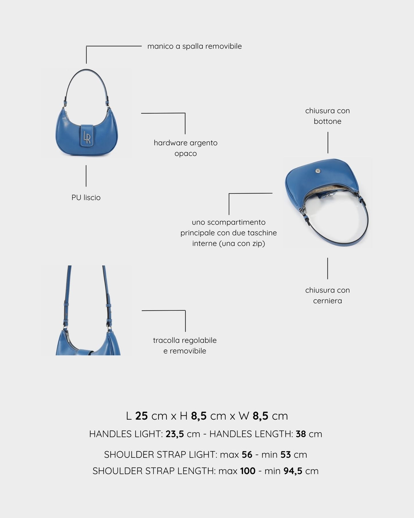 Borsa a spalla BEA - BLUETTE