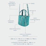 CARMEN Handbag - TURQUOISE