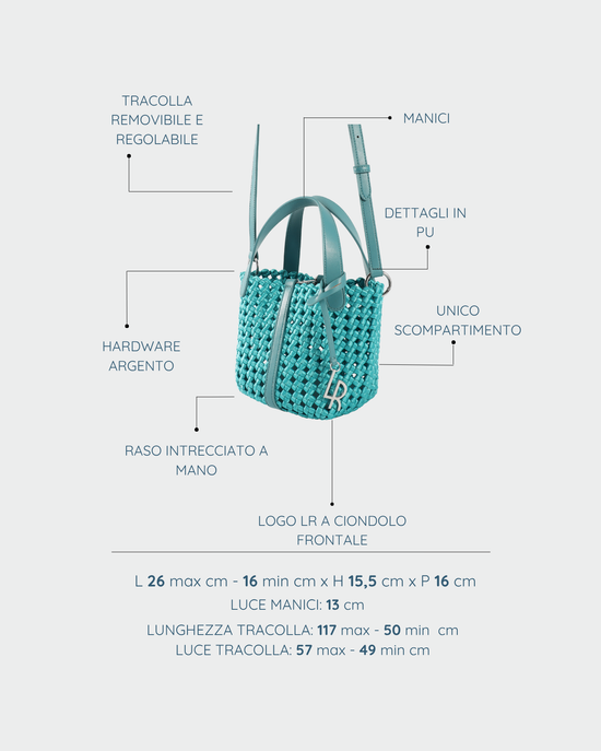 CARMEN Handbag - TURQUOISE