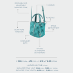 CARMEN Handbag - TURQUOISE