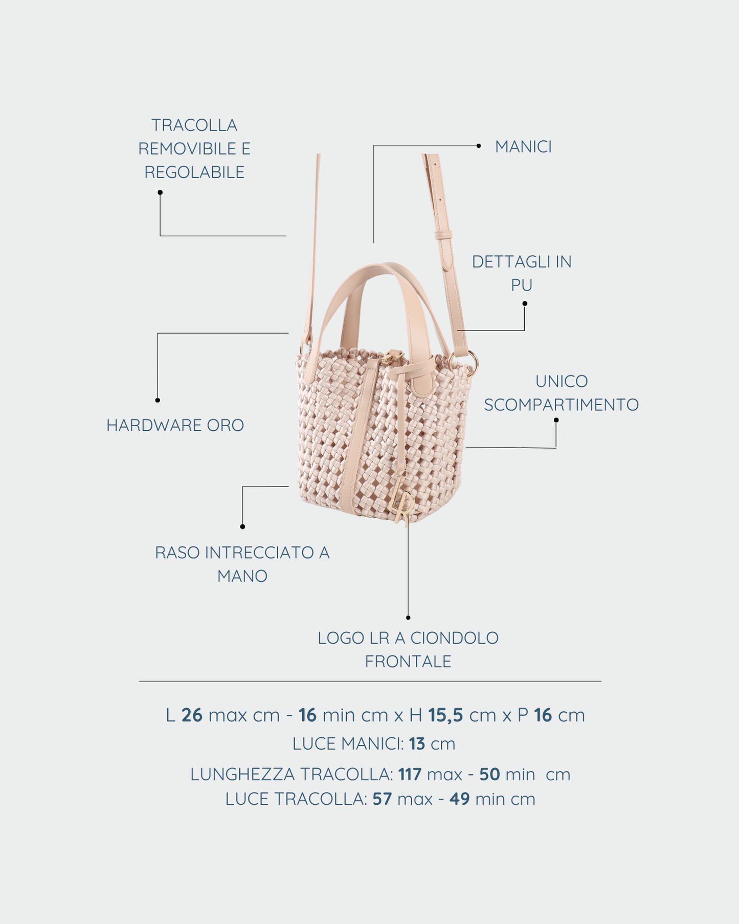 CARMEN Handbag - CHAMPAGNE
