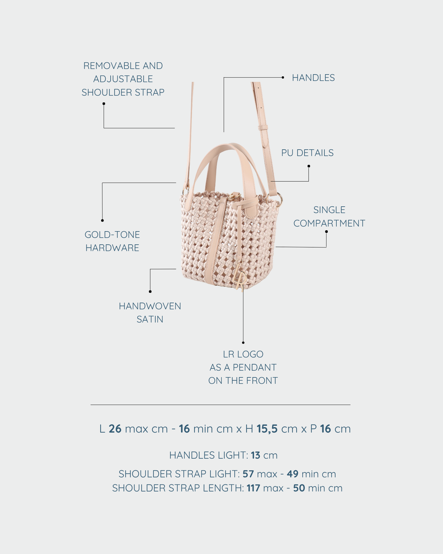 CARMEN Handbag - CHAMPAGNE