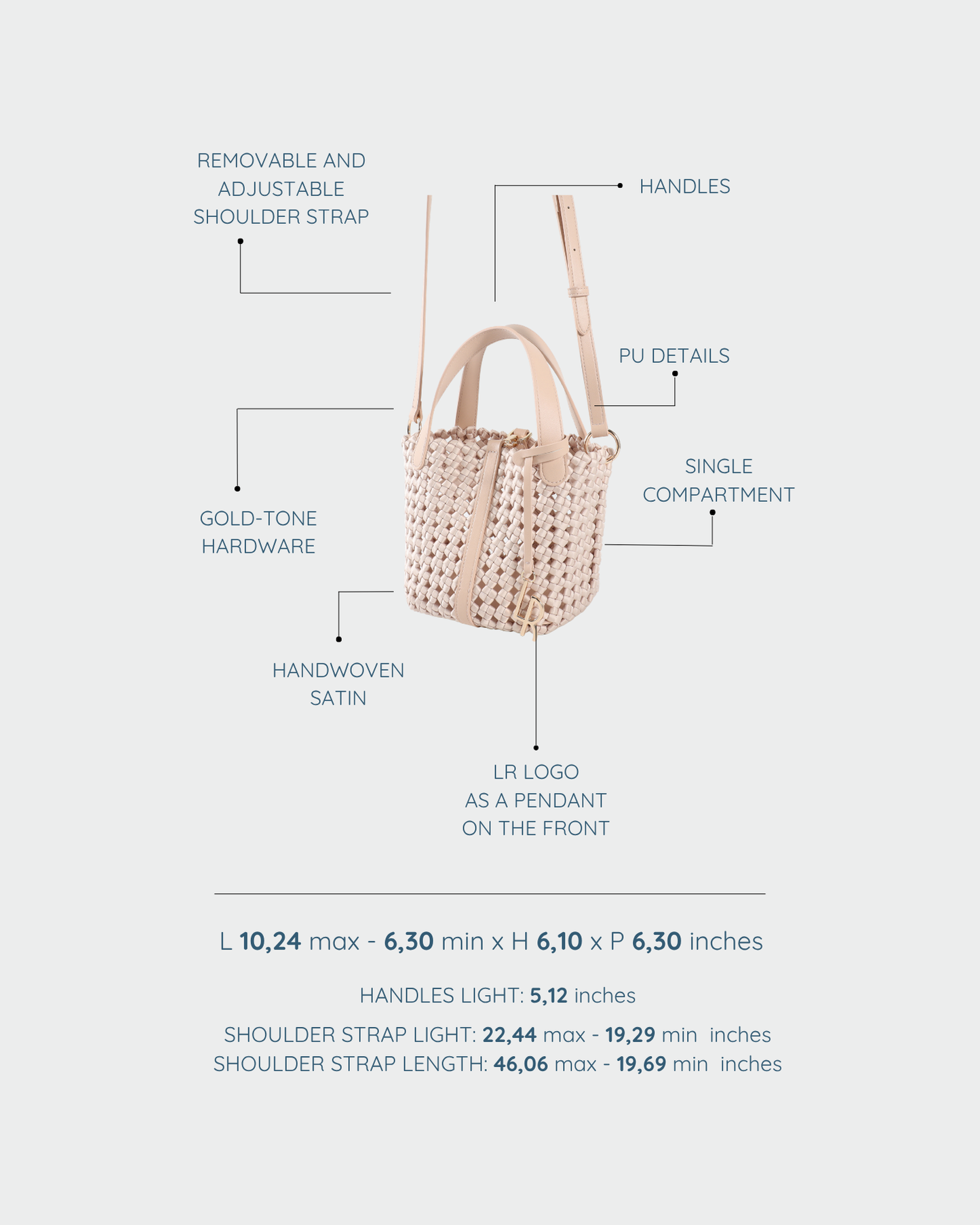 CARMEN Handbag - CHAMPAGNE