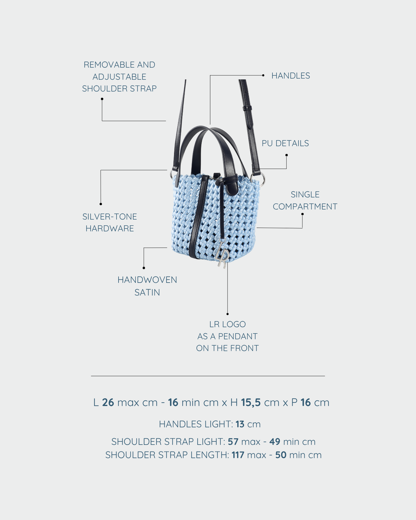 CARMEN Handbag - BABY BLUE