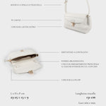 Shoulder bag GWYNETH- WHITE