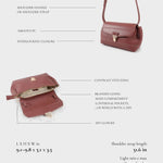 GWYNETH Shoulder Bag - MAUVE