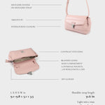 Borsa a spalla GWYNETH- PINK