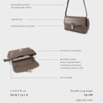Borsa a spalla GWYNETH- TAUPE