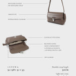 Borsa a spalla GWYNETH- TAUPE