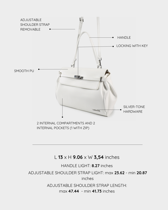Bolso bandolera QUINN - BLANCO